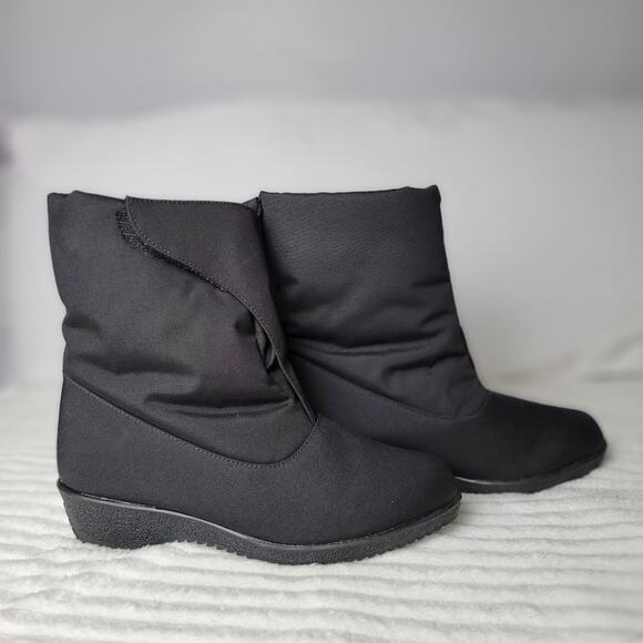 Toe Warmers Black Waterproof Winter Boots, Size 10W, Made in Canada - Picture 1 of 10